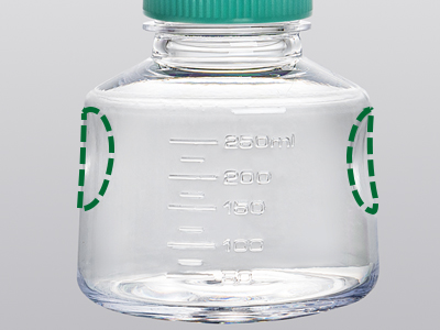 两侧易握式设计，符合人体工程学，便于握取